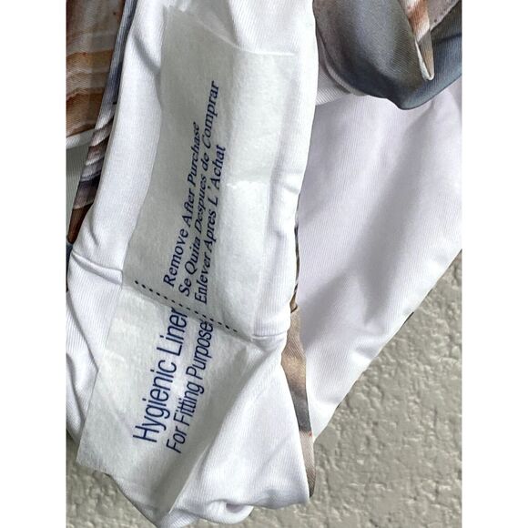 NWT Helen Owen Byblos Cutout Halter Cheeky High Cut One Piece Swim L Sandstone - Picture 9 of 15